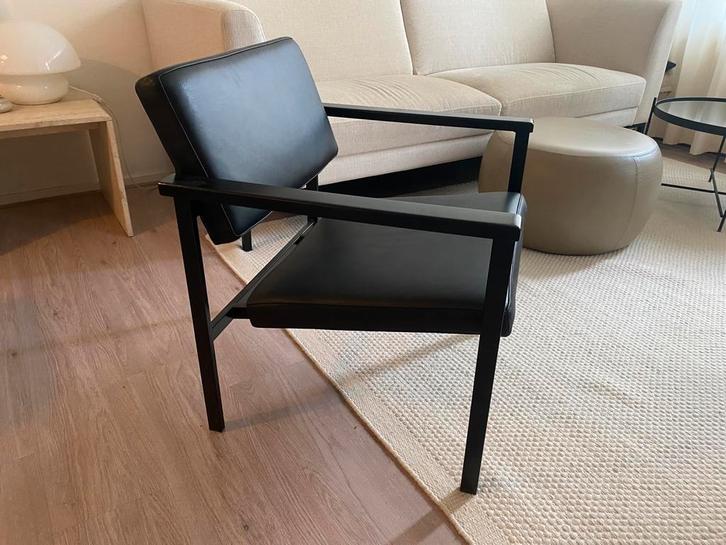 Zwarte stoel fauteuil Loods5, Huis en Inrichting, Stoelen, Zo goed als nieuw, Eén, Zwart, Ophalen