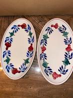Boerenbont schalen ovaal , 2 stuks BOCH, Huis en Inrichting, Keuken | Servies, Ophalen of Verzenden, Aardewerk, Boerenbont, Schaal of Schalen