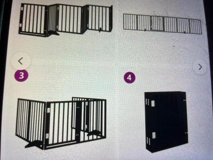 Afzet hek puppy’s hond nieuw ❗️in doos ( zwart kijk foto ‘s, Dieren en Toebehoren, Hondenbenches, Nieuw, Ophalen