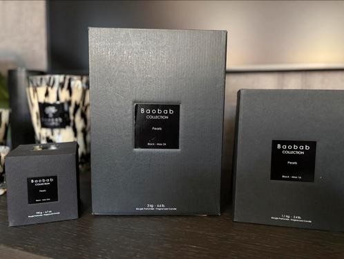 Originele Baobab Black Pearls DOZEN, Huis en Inrichting, Woonaccessoires | Kandelaars en Kaarsen, Zo goed als nieuw, Minder dan 25 cm