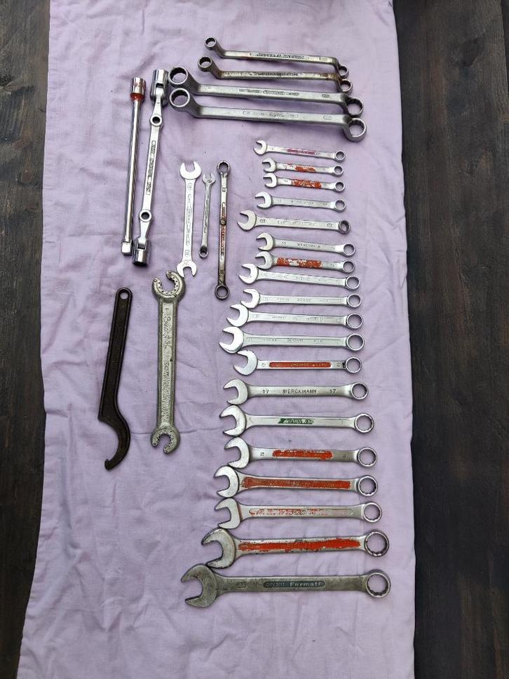 Diverse sleutels verschillende maten, Doe-het-zelf en Verbouw, Gereedschap | Handgereedschap, Gebruikt, Ophalen of Verzenden