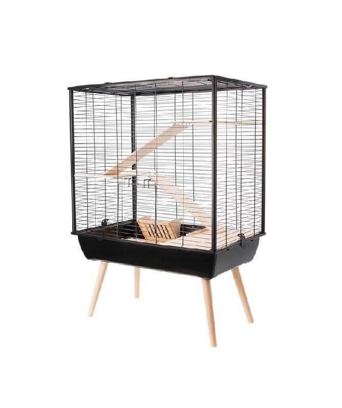 Zolux Knaagdierkooi Neo Cosy Large Zwart - Demo model, Ophalen, Kooi, 60 tot 90 cm, Minder dan 75 cm