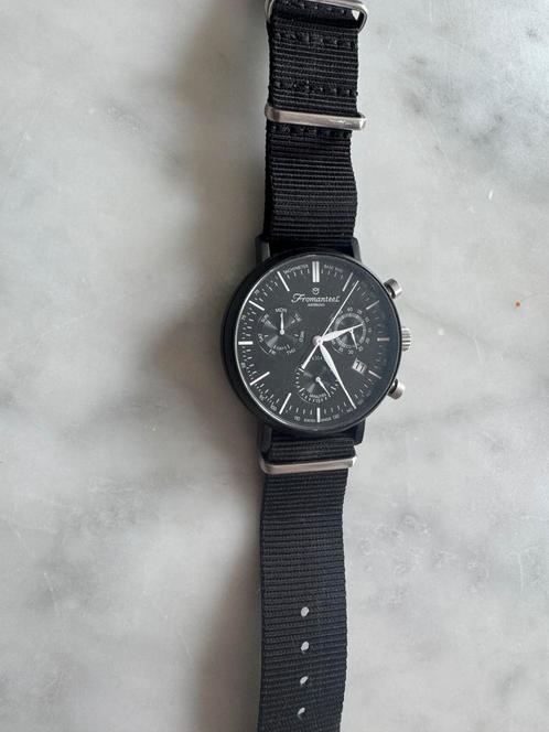FROMANTEEL GENERATIONS CHRONO NERO, Sieraden, Tassen en Uiterlijk, Horloges | Heren, Zo goed als nieuw, Polshorloge, Staal, Kunststof