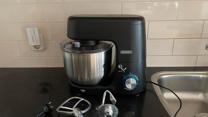 Bourgini keukenhulp met hulpstukken zgan, Witgoed en Apparatuur, Keukenmixers, Zo goed als nieuw, 4 liter of meer, 3 snelheden of meer