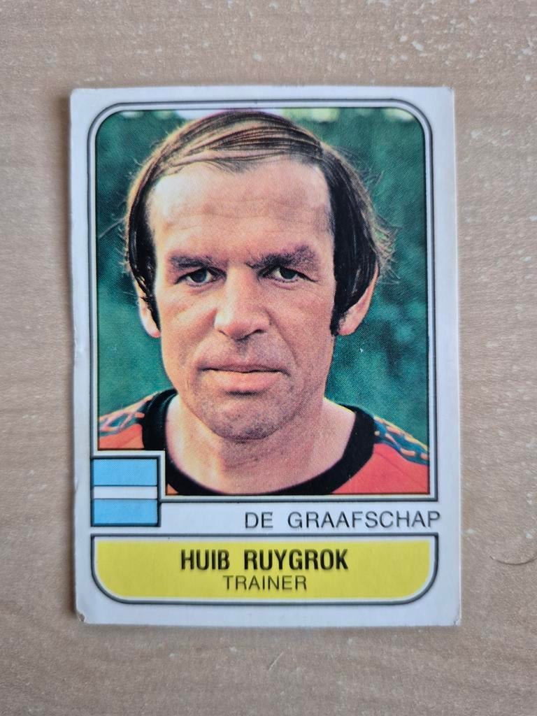 Panini Voetbal 82 Huib Ruygrok De Graafschap, Ophalen of Verzenden, Zo goed als nieuw, Ajax, Poster, Plaatje of Sticker