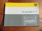 Instructieboek Opel Kadett, Kadett GSi 16V, Kadett Cabrio 87, Ophalen of Verzenden