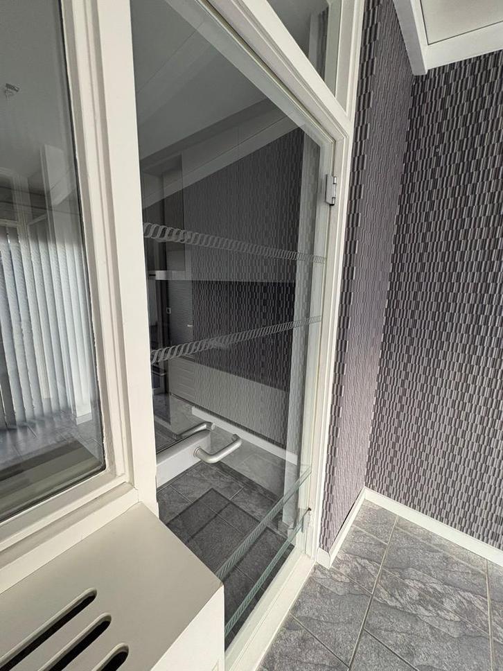 Glazen deuren, Doe-het-zelf en Verbouw, Deuren en Horren, Gebruikt, Binnendeur, 200 tot 215 cm, 80 tot 100 cm, Glas, Ophalen