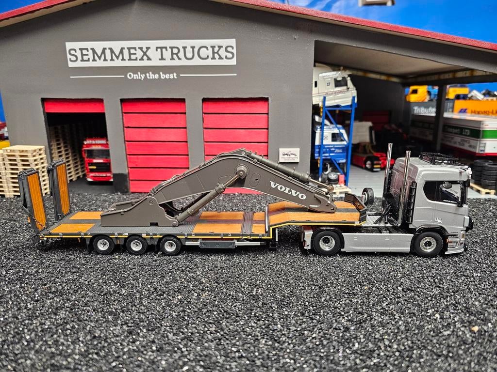 Wsi volvo arm graafmachine lading b keus., Hobby en Vrije tijd, Modelauto's | 1:50, Ophalen, Zo goed als nieuw, Bus of Vrachtwagen