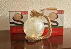 Kerst hangverlichting aan touw /2 glazen ballen, Ophalen of Verzenden, Zo goed als nieuw