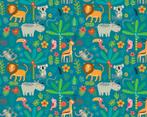 Jungle vlies behang Jungle Animals 300x240 cm Muurdeco4kids, Verzenden, Nieuw, Wanddecoratie