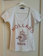 Oranje wit KNVB dames voetbal glitter koningsdag T-shirt S M, Kleding | Dames, T-shirts, Issy, Wit, Zo goed als nieuw, Maat 36 (S)