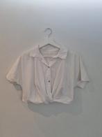 Witte cropped blouse, Kinderen en Baby's, Kinderkleding | Maat 164, Meisje, Ophalen of Verzenden, Zo goed als nieuw, Overhemd of Blouse