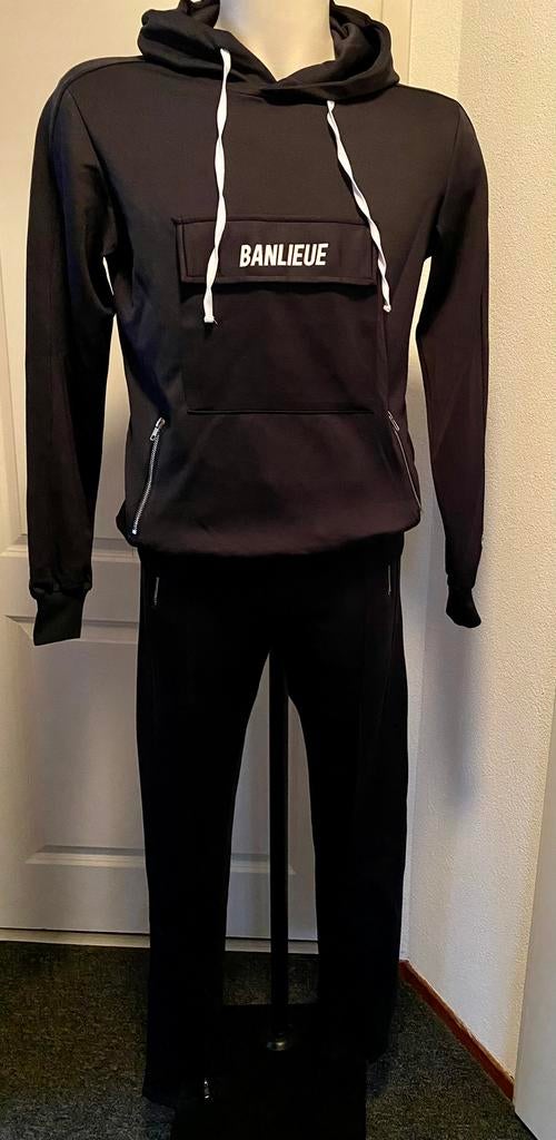 Heren trainingspak Banlieue donkerblauw Maat S, Kleding | Heren, Sportkleding, Ophalen of Verzenden, Zo goed als nieuw, Blauw