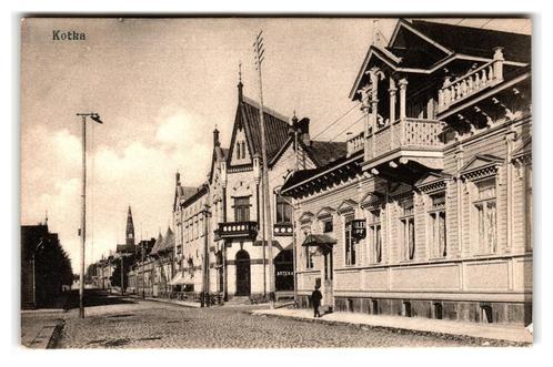 Kotka, Finland, Verzamelen, Ansichtkaarten | Buitenland, Gelopen, Overig Europa, Voor 1920, Verzenden