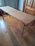 Houten behangtafel, Ophalen, Gebruikt, Vintage, Tot twee personen