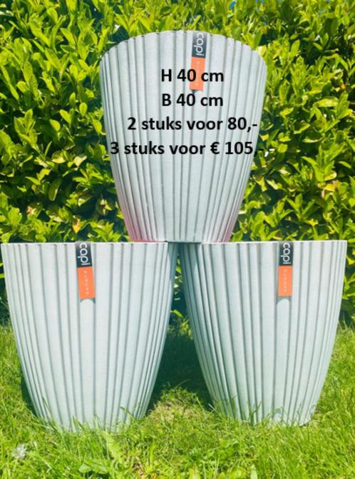 Capi bloembakken IVOOR super AANBIEDING, Tuin en Terras, Bloembakken en Plantenbakken, Nieuw, Kunststof, Binnen, Balkon, Tuin