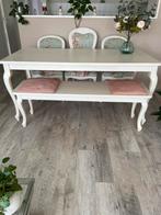 Eettafel complete set, Ophalen, Zo goed als nieuw, Rechthoekig