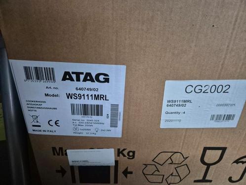 WS9111MRL ATAG RVS afzuigkap 90cm NIEUW IN DOOS, Witgoed en Apparatuur, Afzuigkappen, Nieuw, Wandschouwkap, Motor, Recirculatie