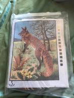Borduurpakket vos gobelin, Ophalen of Verzenden, Zo goed als nieuw, Borduurpakket