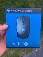 HP Wired Mouse X500 - Nieuw in doos!, Computers en Software, Muizen, Rechtshandig, Muis, Nieuw, Ophalen of Verzenden
