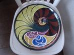 Antiek oud wandbord plateel afb pauw Eskaf Art Deco, Antiek en Kunst, Antiek | Keramiek en Aardewerk, Ophalen