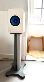 KEF LS50 wit - blauw met stands, Audio, Tv en Foto, Luidsprekers, Ophalen, Zo goed als nieuw, Front, Rear of Stereo speakers, Overige merken