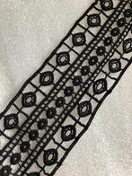 Broderie - 8,5 cm x 360 cm lengte - zwart, Ophalen of Verzenden, Zo goed als nieuw, Kant