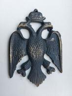 DUBBELKOPPIGE ADELAAR EMBLEEM BRONS, Ophalen of Verzenden