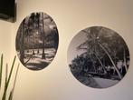 Ronde Wanddecoratie - 2 Platen (80 & 60 cm), Ophalen, 75 tot 100 cm, 75 cm of meer, Print