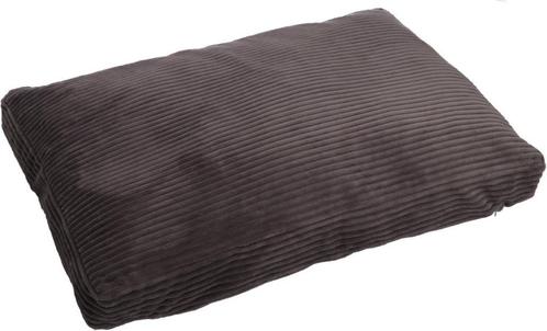 Hondenkussen ribstof - grijs kussen in 2 maten vanaf €27,95, Dieren en Toebehoren, Hondenmanden, Nieuw, Ophalen of Verzenden
