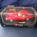 Jaguar E-type coupe Bburago rood, Hobby en Vrije tijd, Modelauto's | 1:18, Ophalen of Verzenden, Zo goed als nieuw, Bburago