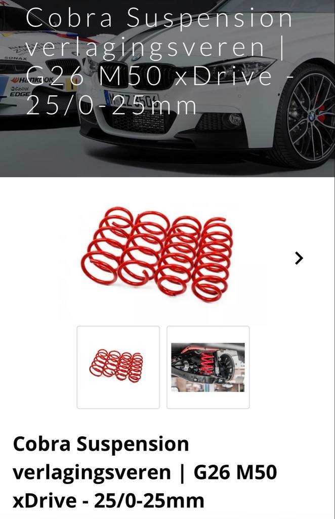 Cobra Verlagingsset voor BMW i4 M50, Auto-onderdelen, Ophanging en Onderstel, BMW, Gebruikt, Ophalen of Verzenden