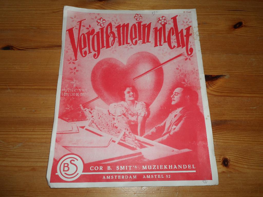 Vergiss mein nicht - ernesto de curtis, Zang, Gebruikt, Ophalen of Verzenden, Artiest of Componist