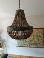 houten kroonluchter, Huis en Inrichting, Lampen | Kroonluchters, Ophalen, Zo goed als nieuw, Hout, Brocante/modern