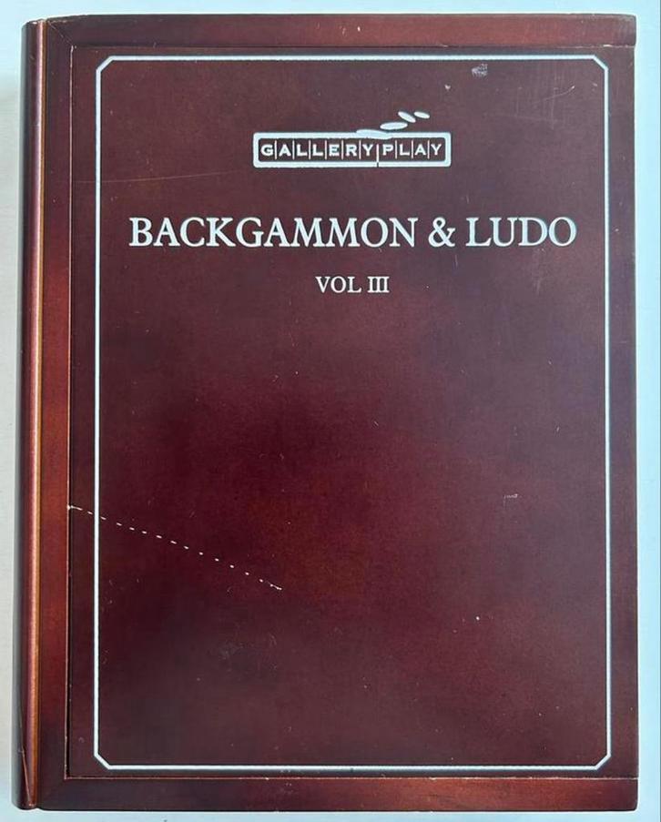 Backgammon & Ludo (Houten boek) Gallery play, Hobby en Vrije tijd, Gezelschapsspellen | Bordspellen, Zo goed als nieuw, Ophalen of Verzenden