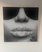Louis vuitton lippen plexiglas cobra art, Antiek en Kunst, Kunst | Schilderijen | Modern, Ophalen