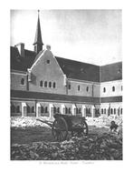 987493 St Benedictus-Abdij Achel Pandhof Nette oude kaart On