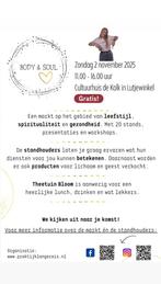 💚 Body & Soul Markt — 2 november 2025, Drie personen of meer