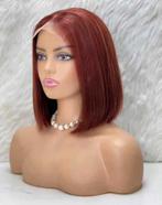 Roodbruine Bob wig 4x4 closure 180 dichtheid menselijk haar, Sieraden, Tassen en Uiterlijk, Uiterlijk | Haarverzorging, Nieuw