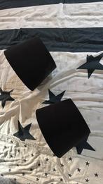 Koopje!! 2 zwarte lampenkapjes, Ophalen of Verzenden, Gebruikt