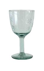 Groen Glas Starburst 13h Transparant  Gegraveerd Vintage, Antiek en Kunst, Antiek | Glas en Kristal, Ophalen