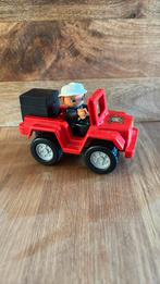 Duplo brandweer wagen en brandweer man, Ophalen of Verzenden, Zo goed als nieuw, Duplo