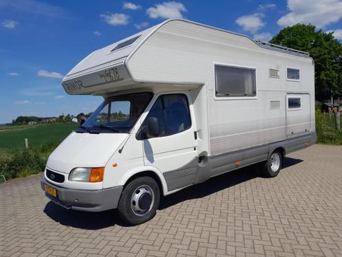Ford Rimor Super Brig 678: familiecamper met stapelbedden., Caravans en Kamperen, Campers, Particulier, meer dan 6, Half-integraal