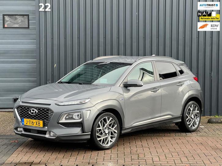 Hyundai Kona 1.6 GDI HEV Premium|Automaat|Cam|Leder|Keyless|, Auto's, Hyundai, Bedrijf, Te koop, Kona, ABS, Achteruitrijcamera