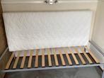 Bed en onderschuifbed met matras metaal, 90 cm, Tweepersoons, Ophalen of Verzenden, Zo goed als nieuw