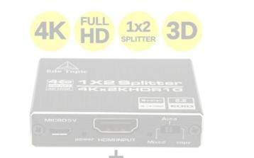 Rde Topic Professionele HDMI-Splitter 2 in 1 met Kabel  € 25 beschikbaar voor biedingen