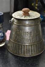 Tafelafvalbakje / Tafelvuilbakje Poubelle de Table Landelijk, Nieuw, Ophalen of Verzenden, Minder dan 10 liter, Metaal