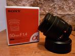 Sony SAL50F14 lens (50mm f1.4), Ophalen of Verzenden, Zo goed als nieuw, Standaardlens
