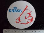 sticker knbsb logo honkbal sofbal, Verzamelen, Verzenden, Zo goed als nieuw, Bedrijf of Vereniging