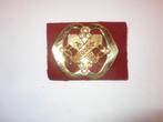 Baretembleem Intendance met Natoclip, Verzamelen, Ophalen of Verzenden, Landmacht, Nederland, Embleem of Badge